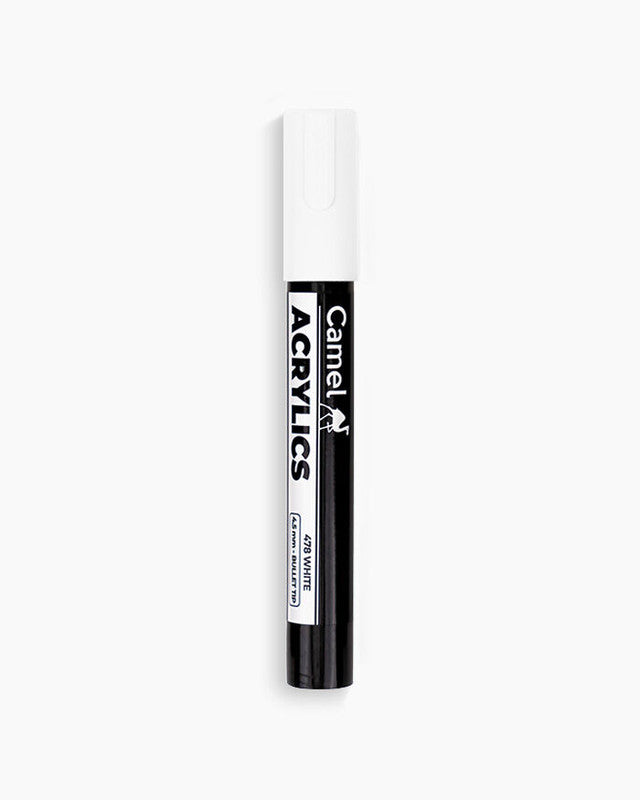 Camlin 7201478 - CAM ACRYLIC MARKER 3N - 478 WHITE (Set of 3, White)
