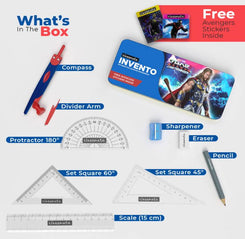 Classmate 04010002DYW - CLASSMATEE INVENTO GEOMETRY SET Geometry Box (Multicolor)