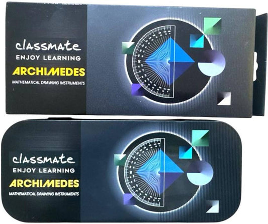 Classmate 04010050NW - CLASSMATEE ARCHIMEDES GEOMETRY SET Geometry Box (Multicolor)
