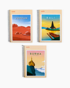 Camlin COUNTRIES A4 Notebook SINGLE LINE 360 Pages (Multicolor, Pack of 4)