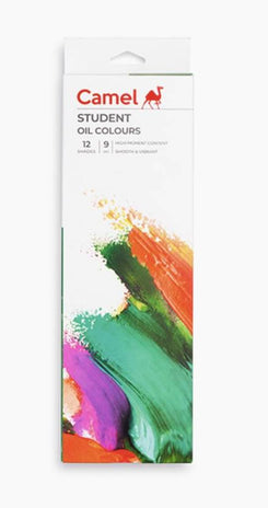 Camlin 0205711 - STUDENT OIL COLOURS 12 SHADES IN 9ML TUBES (Set of 12, Multicolor)