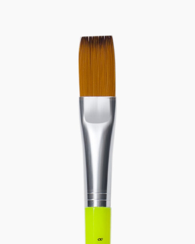 Camlin 2065778 - CAM CHAMP BRUSHES SERIES 65 (FLAT) - BRUSH SIZE:8 (Light Green)