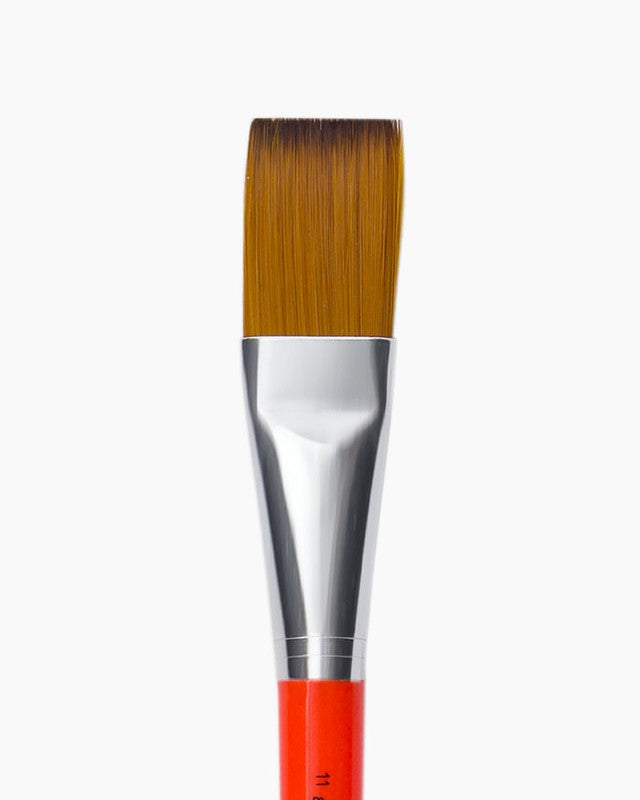 Camlin 2065781 - CAM CHAMP BRUSHES SERIES 65 (FLAT) - BRUSH SIZE:11 (Orange)