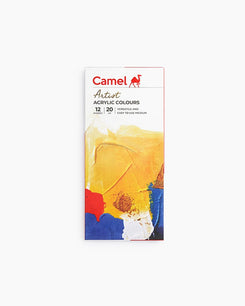 Camlin 0811722 - CAM ARTIST ACRYLIC COLOURS 12 SHADES 20ML (Set of 1, Multicolor)