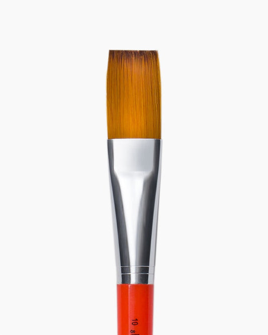 Camlin 2065780 - CAM CHAMP BRUSHES SERIES-65 (FLAT), BRUSH SIZE:10 (Orange)