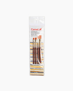 Camlin 2067764 - CAM SYNTHETIC GOLD BRUSHES FLAT SERIES 67 (Gold)