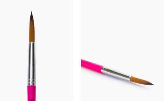 Camlin 2064779 - CAM CHAMP BRUSHES SERIES 64 (ROUND) - BRUSH SIZE:9 - SET OF 5 BRUSHES (Pink)