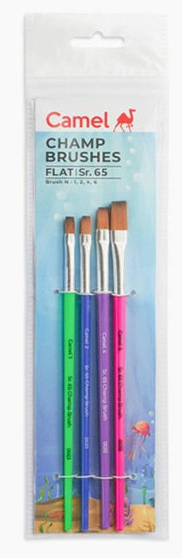 Camlin 2075696 - CAM CHAMP BRUSHES FLAT SR.56 (Multicolor)