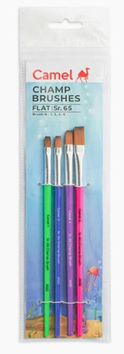 Camlin 2075696 - CAM CHAMP BRUSHES FLAT SR.56 - PACK OF 2 (Multicolor)