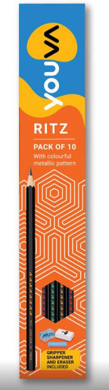 NAVNEET 35325 - YOUVA RITZ PENCIL - PACK OF 5 Pencil (Multicolor)