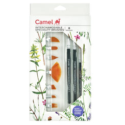 Camlin 2008078 - CAM INTERCHANGEABLE SPECIALITY BRUSHES (Black) (Black)