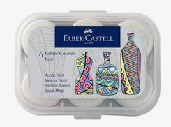 Castell 1410506 - FC FABRIC COLOUR PEARL - 6 SHADES - PACK OF 2 (Set of 1, Multicolor)