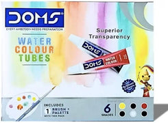 DOMS WATER COLOUR TUBES 6 Shades (Set of 6, Blue)