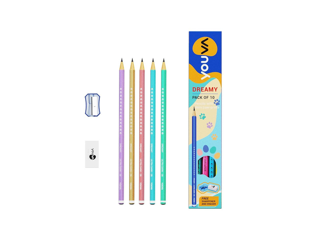 NAVNEET 35326 - YOUVA DREAMY PENCILS - PACK OF 5 Pencil (Multicolor)
