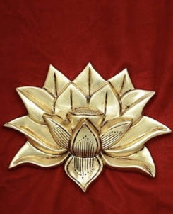 VISHWA BRASS LOTUS WALL HANGING (ANTIQUE BRASS)
