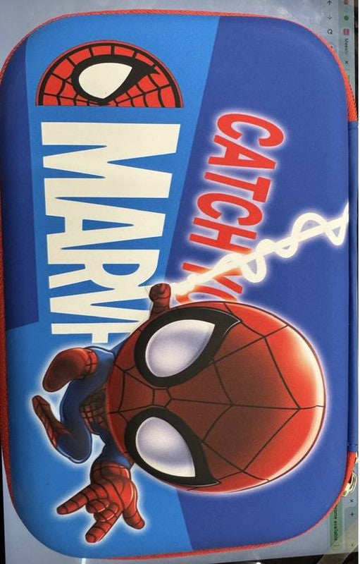 VISHWA 1017 MARVEL Art EVA Pencil Box (Set of 1, Blue)